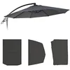 Image de Mendler Toile de Rechange pour Parasol Deluxe HWC-D14 Ø 3m. Anthracite sans Rabat