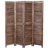 Image de Mendler Paravent HWC-C30, paroi de séparation, Shabby, 170x160cm - Brun