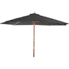 Image de Mendler Parasol de jardin Florida, Ø 3,5m polyester/bois 7kg - anthracite