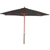 Image de Mendler Parasol de jardin Florida, Ø 3m polyester/bois 6kg - anthracite