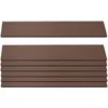 Image de Mendler Lot de 7 Lattes pour Brise-Vue en WPC Sarthe env. 1m² - 90cm, Brun