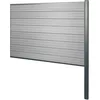 Image de Mendler Brise-Vue en WPC Sarthe, Poteau en Aluminium - Extension, 185cm Gris