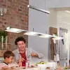 Image de B.K. Licht Suspension LED Dina, à 4 lampes, nickel, réglable en hauteur, 3 000 K