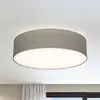 Image de B.K. Licht Plafonnier Litora, taupe, Ø 38 cm, textile, E27