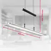 Image de B.K. Licht Suspension LED Tick noire, verre, à intensité variable, hauteur réglable