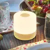 Image de B.K. Licht Lampe à poser LED rechargeable Cita aspect bois, USB-C, 2 700 K, variateur