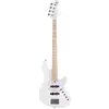 Image de Cort Elrick NJS4 White MN basse électrique avec housse