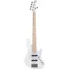 Image de Cort Elrick NJS5 White MN basse électrique 5 cordes avec housse