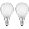 Image de OSRAM ampoule goutte LED E14 4 W blanc chaud x2