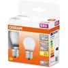 Image de OSRAM - Boite de 2 LED sphérique verre dépoli 4W E27 470lm 2700K chaud