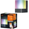 Image de LEDVANCE Lampe d'extérieur LED intelligente pour mur avec technologie WiFi pour l'extérieur, couleurs RVB modifiables, aluminium gris foncé, pour Google et Alexa, SMART+ CUBE WALL 4058075478114