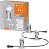 Image de LEDVANCE Lumière de jardin LED intelligente avec technologie WiFi, pack d'extension avec 3 points LED pour l'extérieur, couleurs RVB modifiables, compatible avec Google et Alexa, SMART+ WIFI GARDEN