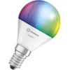 Image de LEDVANCE Lampe LED intelligente avec technologie WiFi, douille E14, dimmable, couleur de la lumière variable (2700-6500K), couleurs RVB modifiables, remplacement 40W, mini ampoule SMART+, paquet de 1