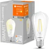 Image de LEDVANCE Lampe LED intelligente avec technologie WiFi, douille E27, dimmable, blanc chaud (2700 K), remplace les lampes à incandescence par 60W, filament SMART+ WiFi Edison Dimmable, paquet de 1