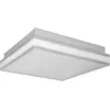 Image de LEDVANCE ORBIS MAGNET SMART+ Wi-Fi 30x30cm, plafonnier LED à gradation pour l'intérieur, 26W, température de couleur 3000-6500K, 2500 lumen, lampe design avec cadre magnétique innovant, gris