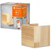 Image de LEDVANCE ORBIS WOOD SMART+ Wi-Fi luminaire, luminaire mural intérieur LED dimmable, éclairage 7W, température de couleur 3000-6500K, 600 lumen, forme carrée en bois véritable, certificat FSC, 11x11cm