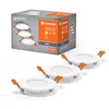 Image de LEDVANCE spot encastré blanc, downlight mince avec driver intégré, spot à LED, couleur de la lumière blanc chaud (3000K), 4W, 85mm, IP20, 3-pack