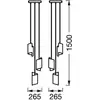 Image de LEDVANCE SMART+ WiFi Decor Twist suspension, noir