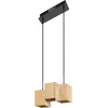 Image de LEDVANCE SMART+ DECOR Wood WiFi suspension, 21W, 1950lm, lumière blanche réglable (3000K à 6500K), dimmable, bois certifié FSC, contrôlable par application, compatible avec Amazon, Google, etc.