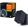 Image de LEDVANCE Applique d'extérieur ENDURA Classic Cube ADJ WALL, noire, culot GU10 (max 35W), peut être équipée d'une lampe normale ou intelligente, tête orientable, protection IP44