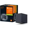 Image de LEDVANCE Applique d'extérieur ENDURA Classic Square Down, noire, culot GU10 (max 35W), peut être équipée d'une lampe normale ou intelligente, type down ou up/down, protection IP44