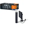 Image de LEDVANCE Spot solaire et éclairage de chemin SMART+ jardin Bluetooth, lumière blanc chaud (3000K), peut être utilisé sans alimentation, jusqu'à 6,5 heures à 100% de lumière, protection IP44, noir