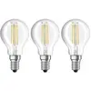 Image de OSRAM Ampoule LED filament E14 4 W blanc chaud kit de 3