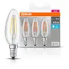 Image de OSRAM bougie LED E14 4W filament 4 000K 470lm x3