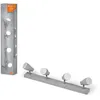 Image de LEDVANCE LED SPOT PEAR PELIR PLAGE DE CLUSION 600 mm, gris, 17,2W, 840LM, offre une lumière dirigée avec une couleur de lumière blanche chaude, avec des projecteurs GU10 flexibles IP20, 2700k