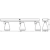 Image de LEDVANCE Pear spot saillie LED GU10 3 lampes noir