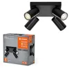 Image de LEDVANCE LED Spot Octagon PL 4X3.4W927GU10BKLEDV, Acier Inoxydable, 13.6 W, Black