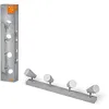 Image de LEDVANCE LED SPOT PEAR PELIR PLAGE DE CLUSION 600 mm, gris, 17,2W, 840LM, offre une lumière dirigée avec une couleur de lumière blanche chaude, avec des projecteurs GU10 flexibles IP20, 2700k