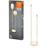 Image de LEDVANCE Lampadaire décoratif avec 2x douilles E27, deux supports (hauteur 78cm et 110cm), beige, avec câble d'alimentation de 1,8m, ampoule LED OSRAM 1906 parfaitement adaptée vendue séparément