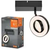 Image de LEDVANCE Spot mural LED Saturn CCT, interrupteur, noir