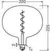 Image de OSRAM LED Vintage 1906 Big Globe E27 4,5W 818 filament fumé