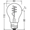 Image de OSRAM LED Vintage E27 5,9W 2.700K Spirale filament clair