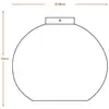 Image de LEDVANCE Plafonnier Ball, Ø 26 cm, brun, carton ondulé, E27