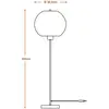 Image de LEDVANCE Lampe sur pied Ball hauteur 116 cm, brun, carton ondulé, E27