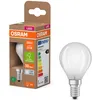 Image de Osram en forme de mini bouclassique, avec filament LED décoratif, classe d'efficacité énergétique A, E14, 1,2 W, 255 lm, 4000 K, blanc froid. Sans échauffement, 100% d'éclairage immédiat.
