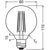 Image de OSRAM ampoule LED à filament Globe G80 E27 2,2W 4.000K