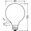 Image de OSRAM ampoule LED Globe G95 E27 5W mat 2.700K