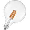 Image de Osram en forme de globe classique, avec filament LED décoratif, classe d'efficacité énergétique A, E27, 2,2 W, 470 lm, 2700 K, blanc chaud. Sans échauffement, 100% d'éclairage immédiat.