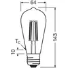 Image de OSRAM ampoule LED à filament Edison E27 5W 4.000K