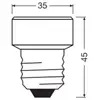 Image de OSRAM ampoule LED Star Flat E27 3,5W 2700K anneau interchangeable.