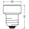 Image de OSRAM ampoule LED Star Flat E27 3,5W 4.000K anneau interchangeable
