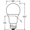 Image de Ampoule à incandescence LED OSRAM opale E27 8W 827 pack de 6