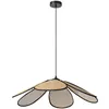 Image de Osram Decor 690 E27 Suspension marguerite en rotin Marron