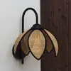 Image de Applique murale OSRAM Decor Rattan Lotus, beige/noir, E27