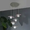 Image de Suspension OSRAM Decor Pearl, à 5 lampes, beige, feutre, G9