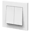 Image de OSRAM SMART+ Interrupteur mural double WiFi, batterie, blanc, mat